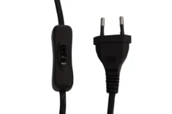 Tischlampe „Noir Duo“ – Elegante Schwarzstahl-Lampe mit Doppelkuppel