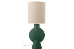 Tischlampe Norlia - Grün Steingut
