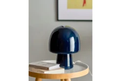 Tischlampe Nysa – Glasleuchte in organischer Pilzform