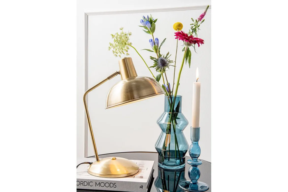 Tischlampe Oldschool - im klassischen Stil - gebürstet