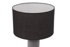 Tischlampe „Siv“ – Betonfuß & schwarzer Stoffschirm