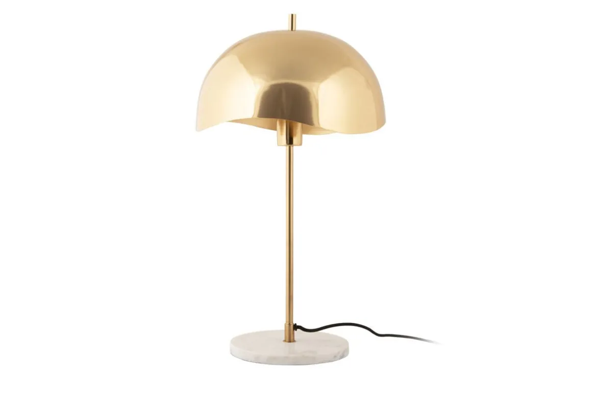 Tischlampe Vindor - Designleuchte aus Eisen mit Wellenschirm