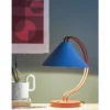 Tischlampe Yanava - Blau/Braun