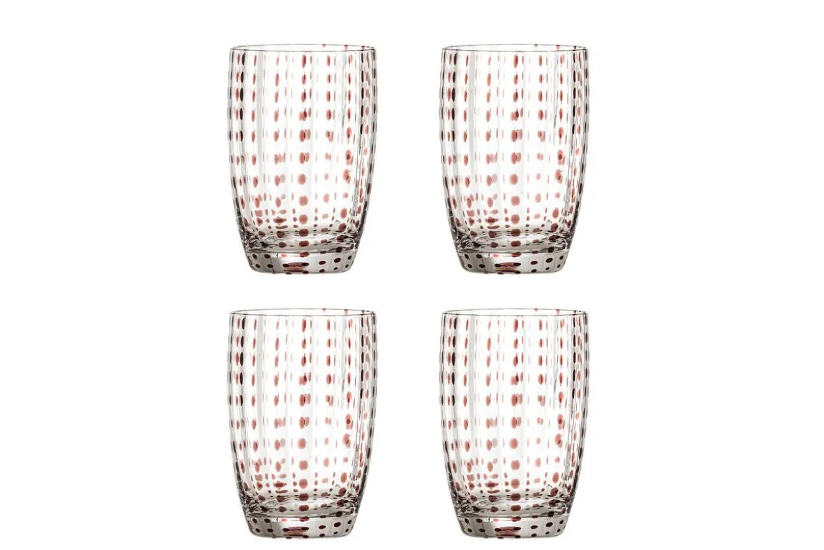 Trinkgläser Nola – mundgeblasenes Glas in verschiedenen Farben (4er-Set)