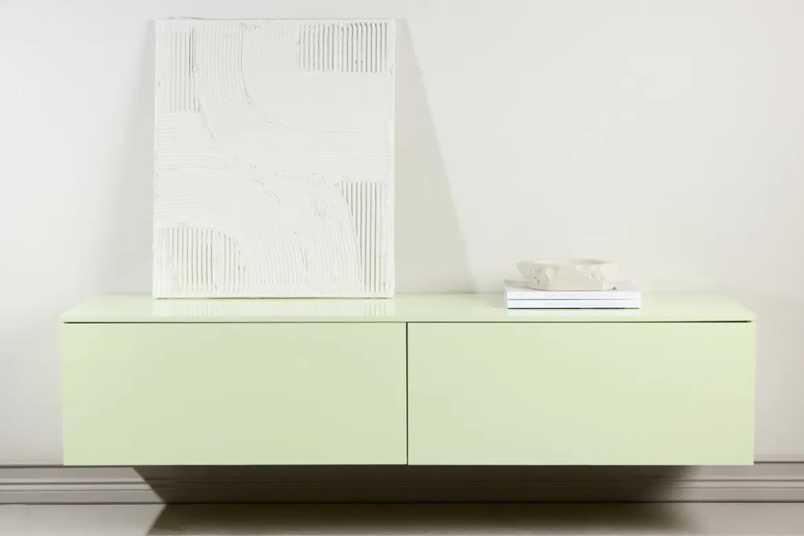 TV-Lowboard Marivo – Glänzendes Design in frischem Grün