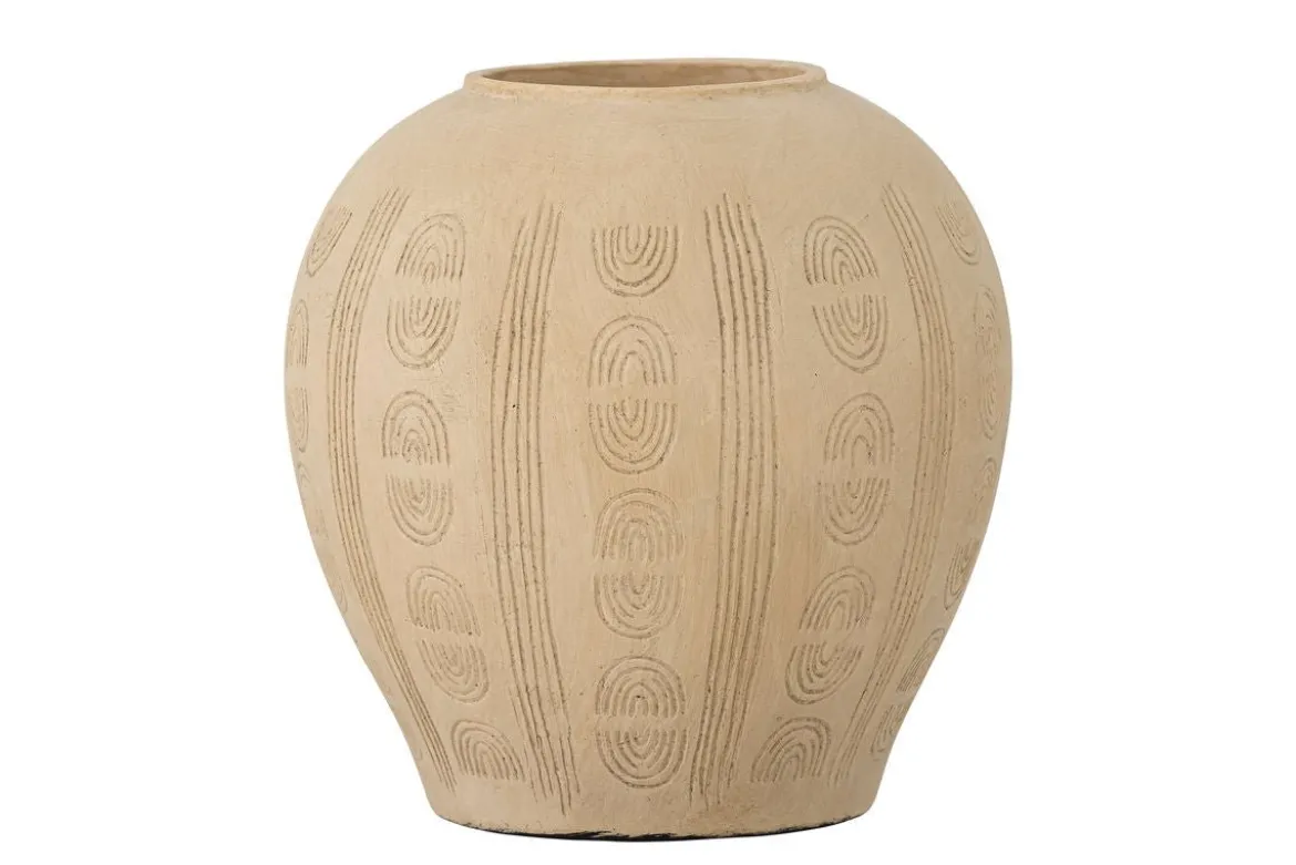 Vase "Aductu" - helles Terrakotta