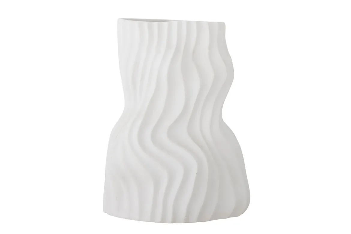 Vase Alia - Weiß, aus Keramik