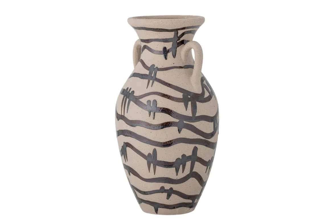 Vase „Alura“ – Schwarzes Steingut