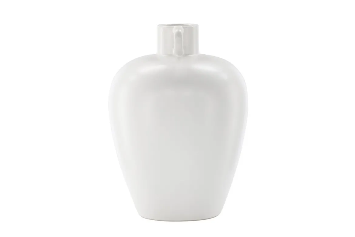 Vase „Alvara“ – Offwhite oder Braun, Steinzeug
