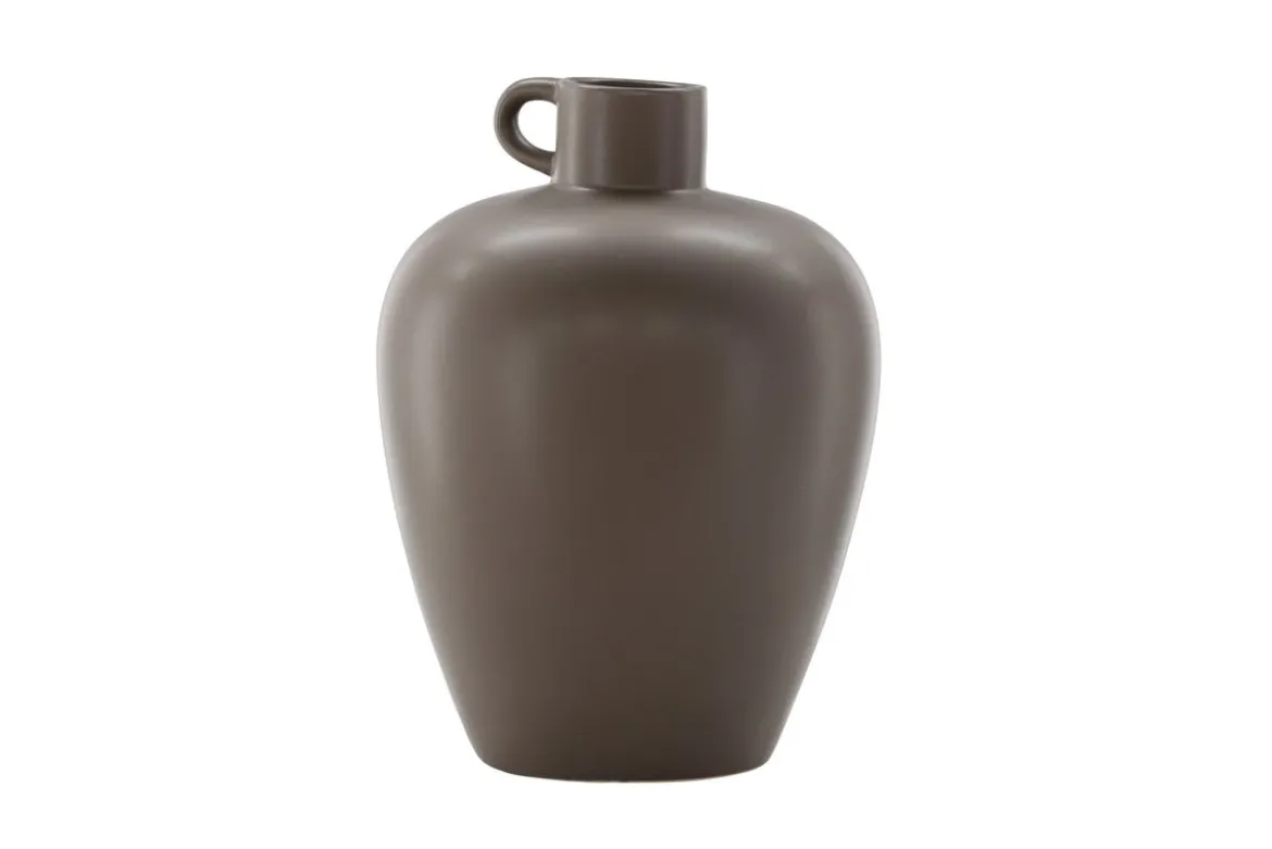 Vase „Alvara“ – Offwhite oder Braun, Steinzeug