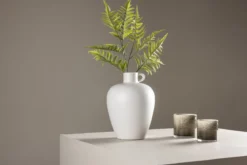 Vase „Alvara“ – Offwhite oder Braun, Steinzeug