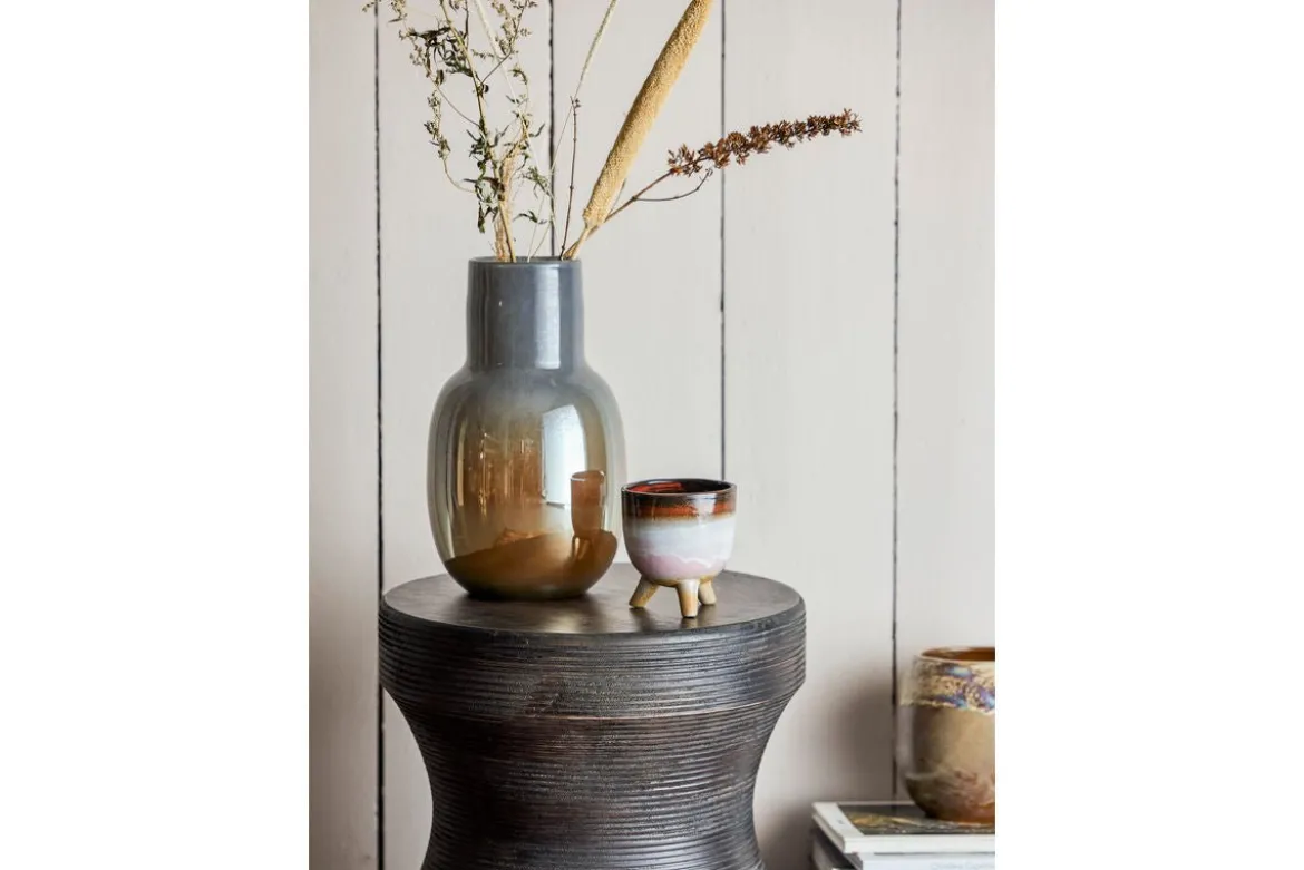 Vase „Amara“ – Braunes Glas