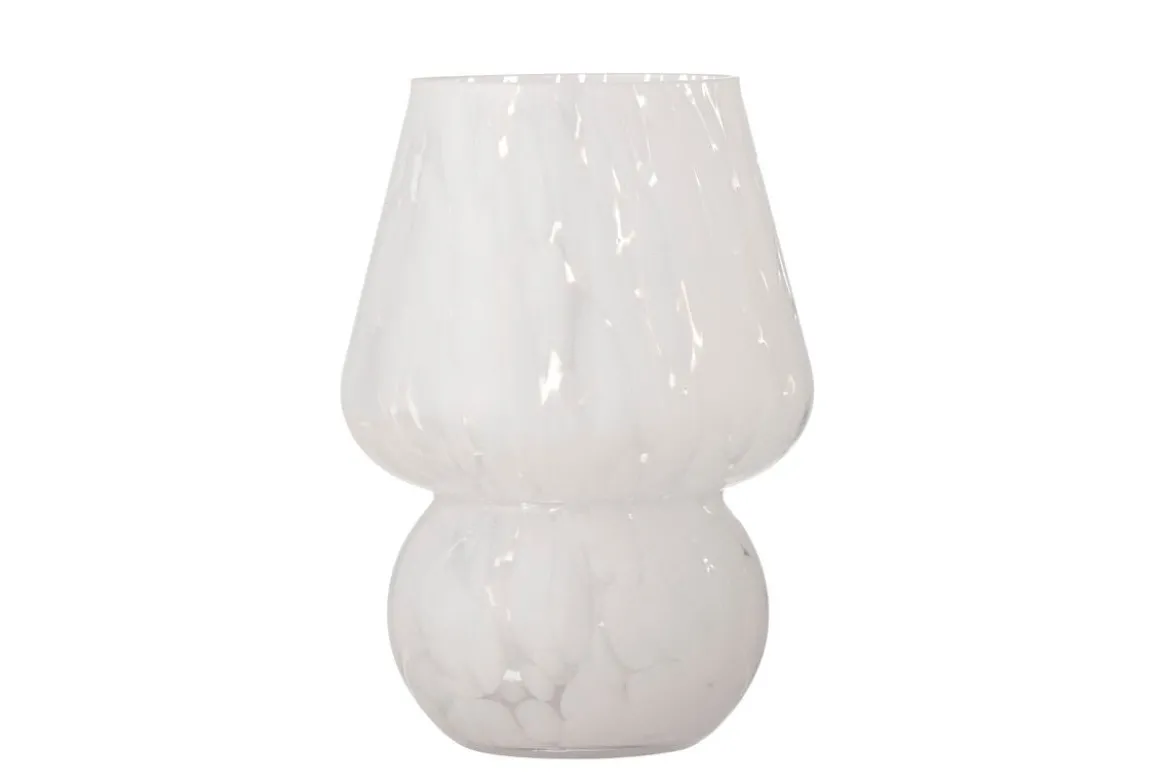 Vase „Arelia“ – Weißes Glas