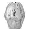 Vase „Argon“ – Silbernes Steingut
