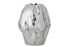 Vase „Argon“ – Silbernes Steingut