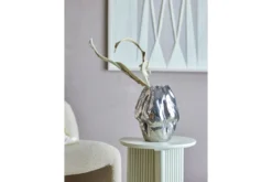 Vase „Argon“ – Silbernes Steingut