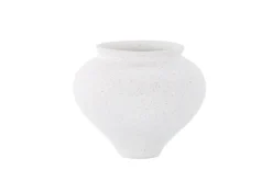 Vase „Arlena“ Ø 18 cm – Weiß oder Schwarz