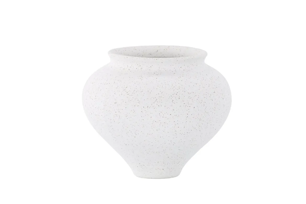 Vase „Arlena“ Ø 18 cm – Weiß oder Schwarz