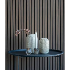 Vase „Arthea“ – Keramik in Beige mit Struktur