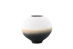 Vase „Aurea“ Ø 24 cm – Beige mit Farbverlauf