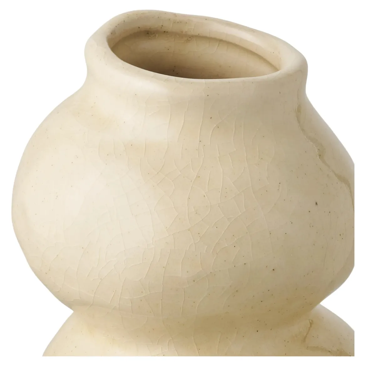 Vase „Aurore“ – Beige Keramik