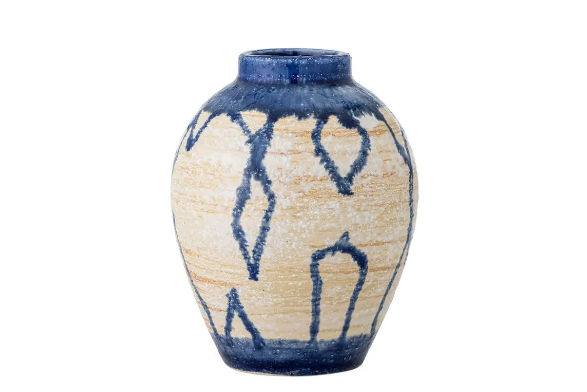 Vase „Avero“ – Blaues Steingut