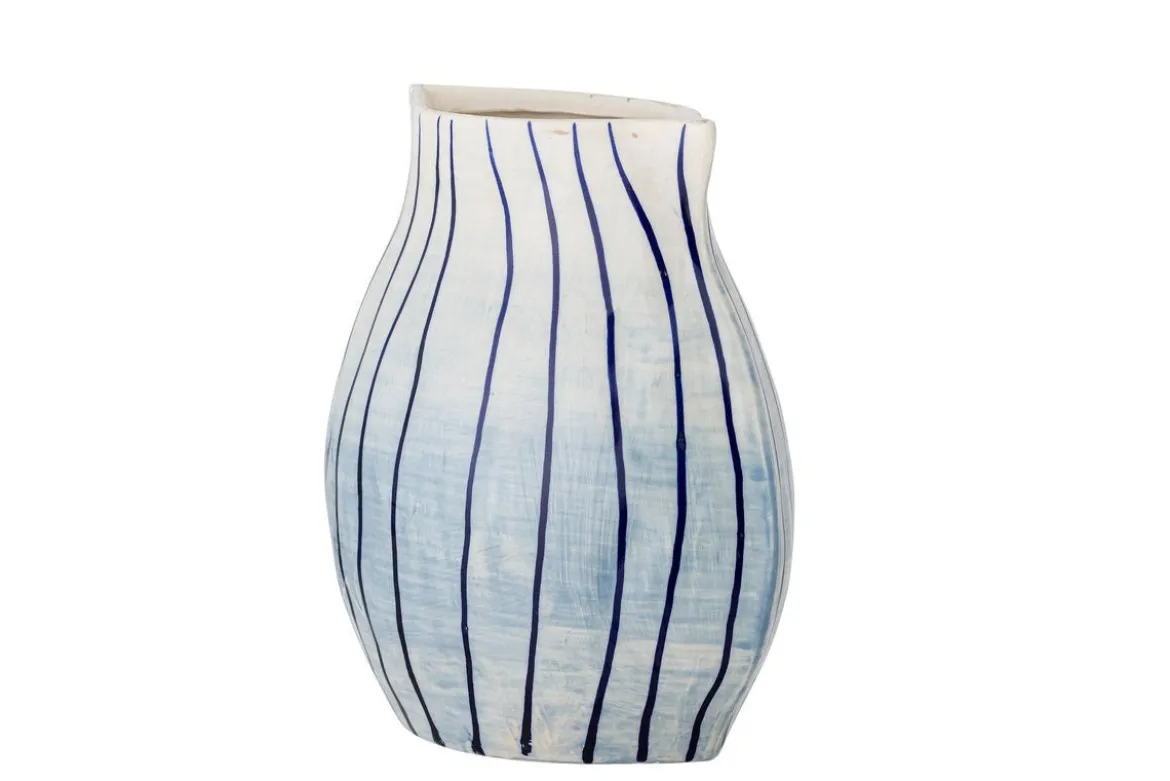Vase „Bleir“ – handbemaltes Steingut