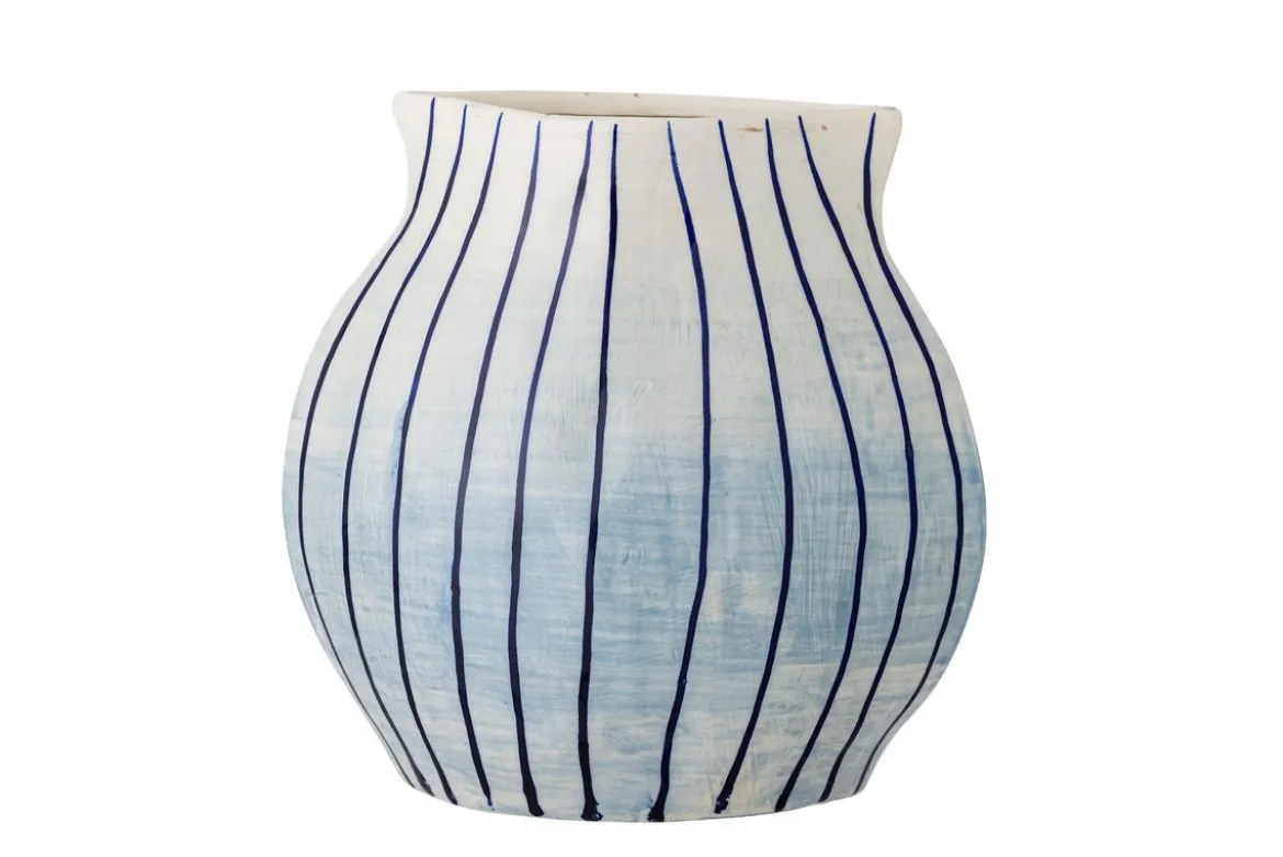Vase „Bleir“ – handbemaltes Steingut