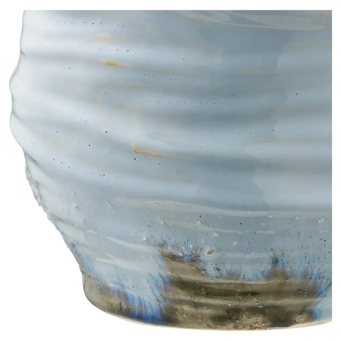 Vase Bravika - edle Keramikvase in hellblau