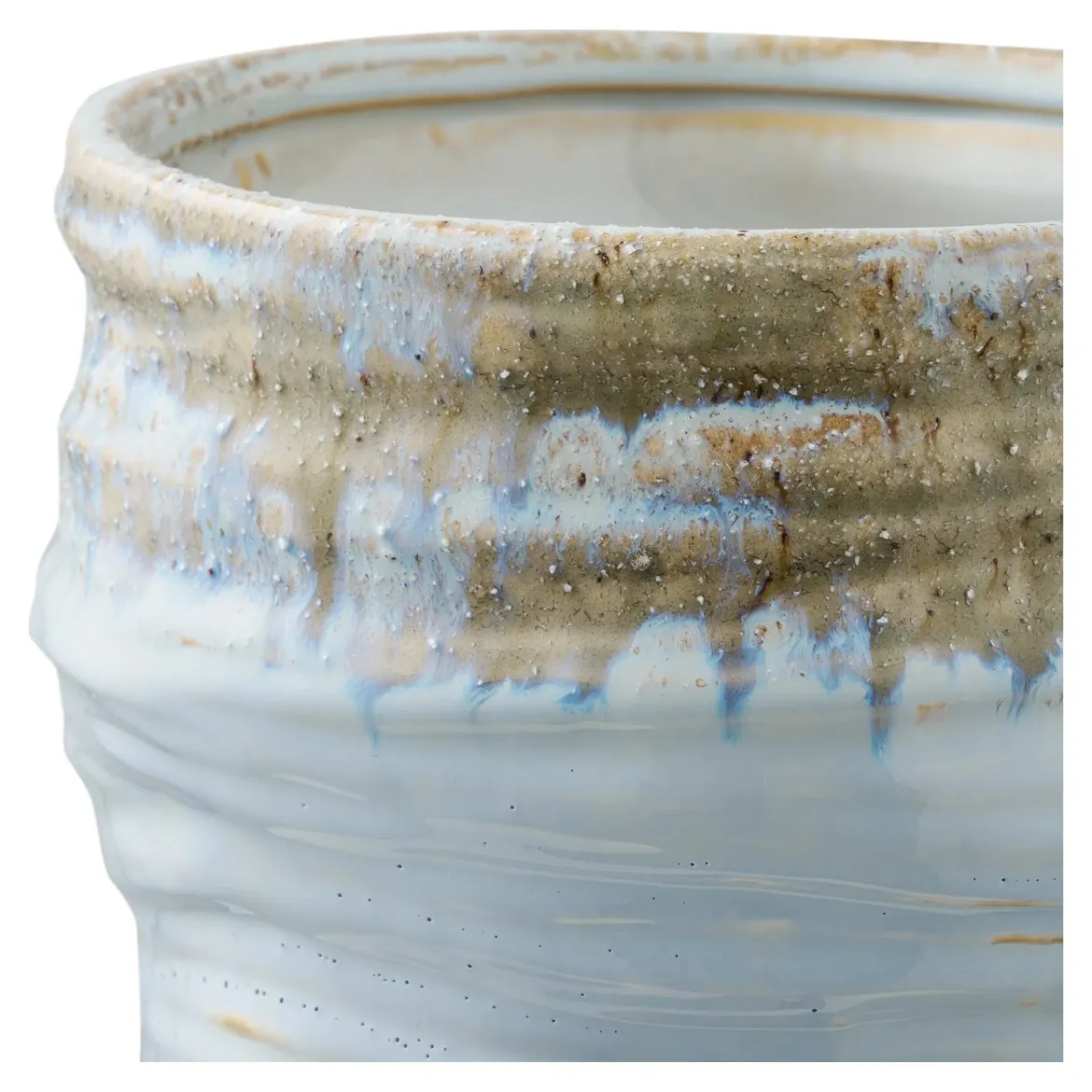 Vase Bravika - edle Keramikvase in hellblau