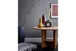 Vase "Brown Circle" - braune Keramikvase