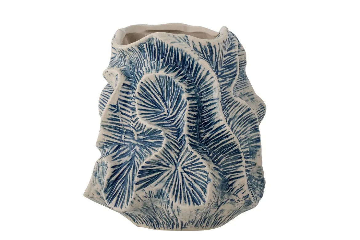 Vase „Calira“ – Blaues Steingut