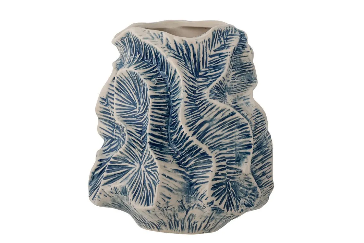 Vase „Calira“ – Blaues Steingut