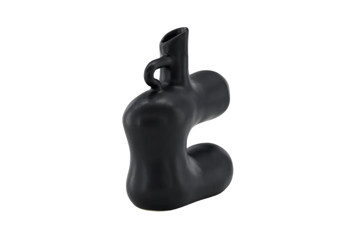 Vase Calvera 19 cm – Skulpturales Designobjekt in Weiß oder Schwarz