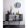 Vase "Darmare" - schwarze Metall Vase