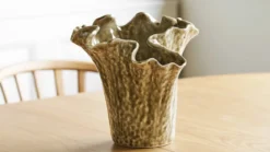 Vase Dune - aus Keramik im warmen Sandton