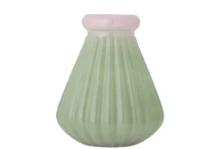 Vase Edona – Mundgeblasenes Glas mit sanfter Riffelung