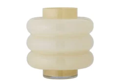 Vase Elara – Mundgeblasenes Glas in warmem Gelb