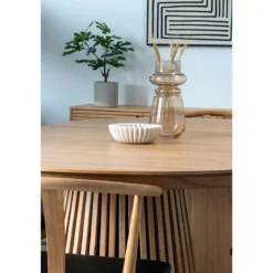 Vase „Eleni“ – Rauchglas in sanftem Braun