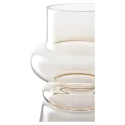 Vase „Eleni“ – Rauchglas in sanftem Braun