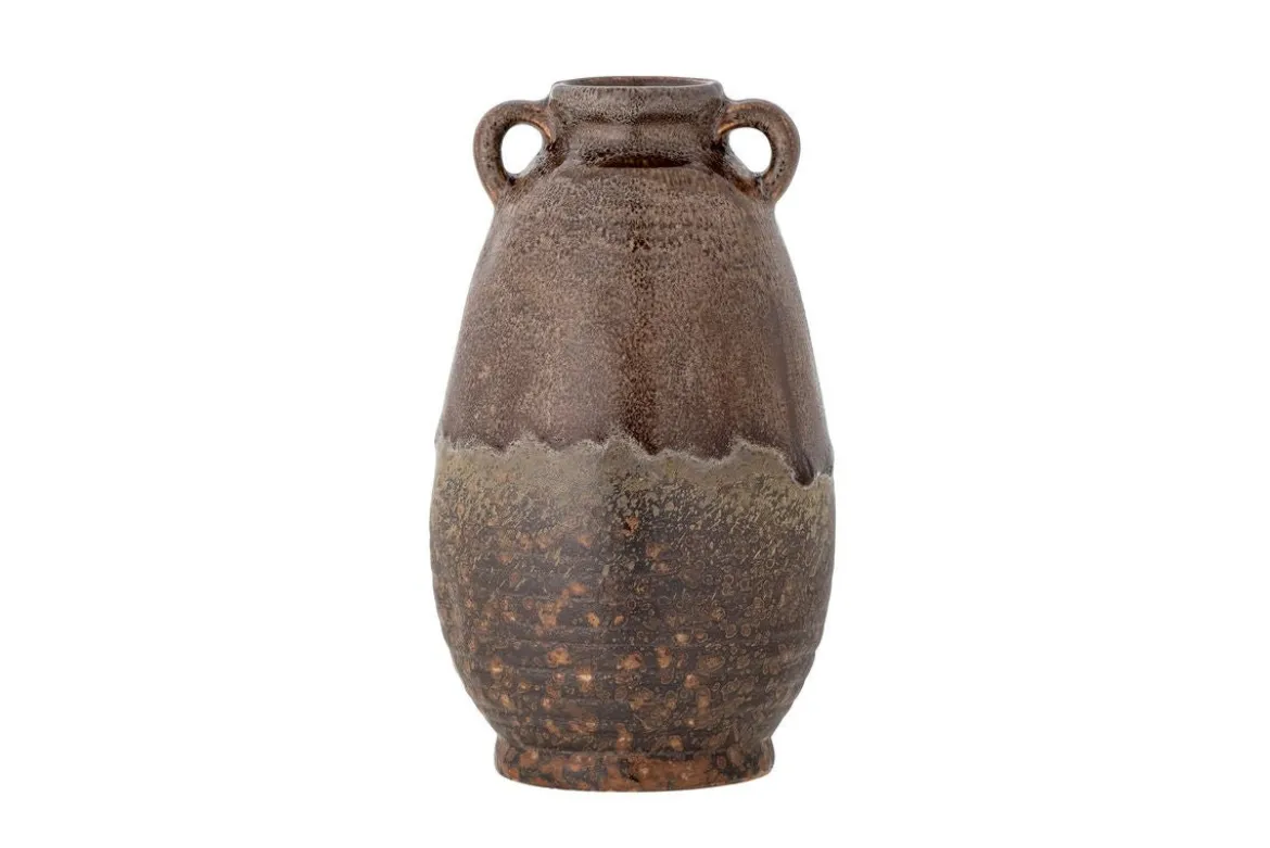 Vase Elio - Braun, aus Steingut