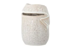 Vase „Eluna“ – Naturfarbenes Steingut