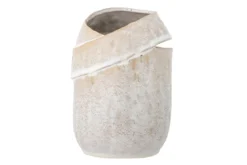 Vase „Eluna“ – Naturfarbenes Steingut