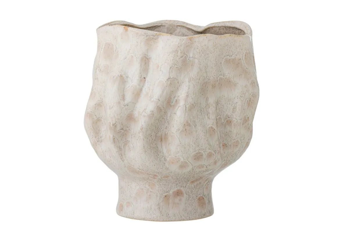 Vase „Elvane“ – Weißes Steingut