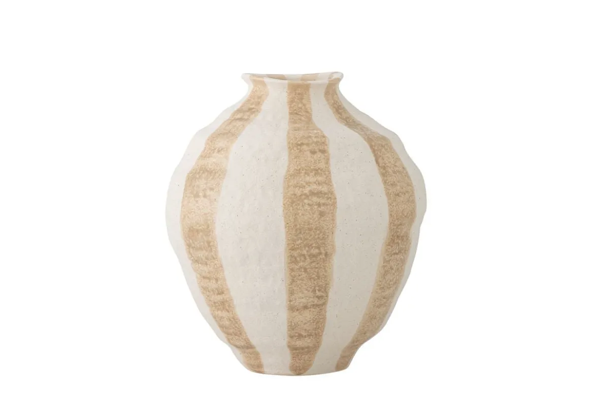 Vase „Elvra“ – Naturfarbenes Steingut