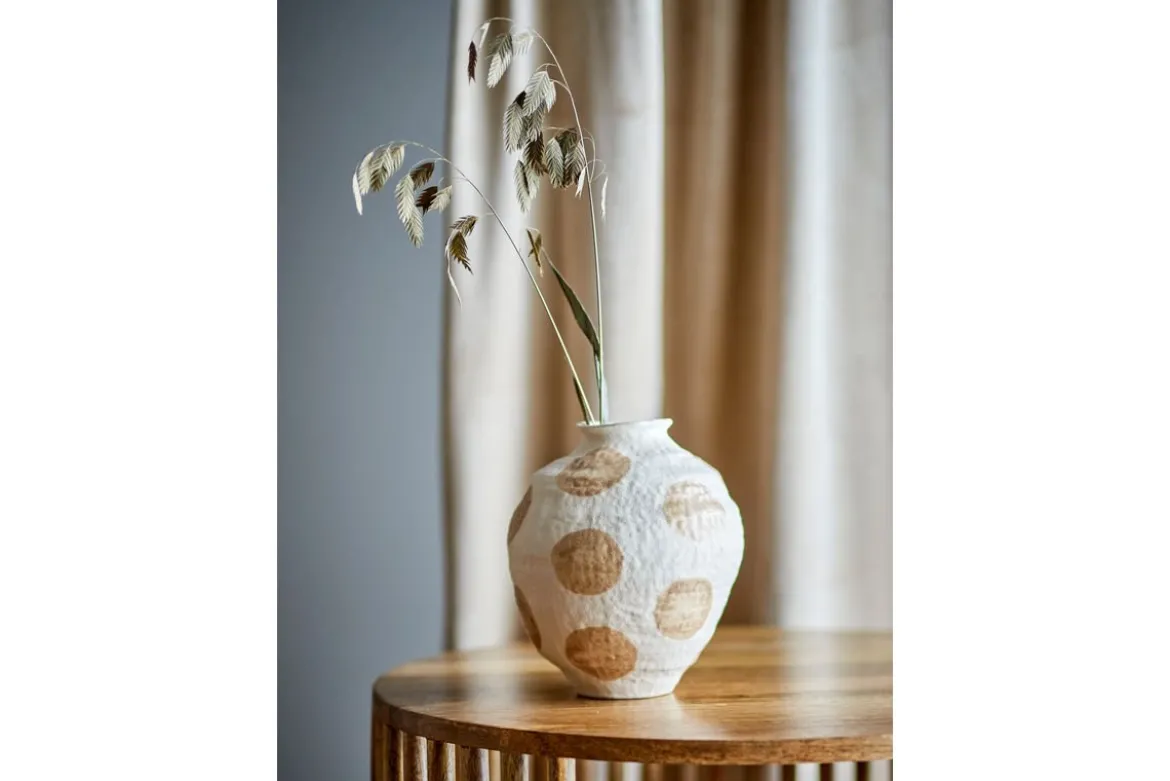 Vase „Elvra“ – Naturfarbenes Steingut