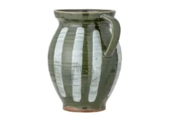 Vase „Elvya“ – Grünes Steingut
