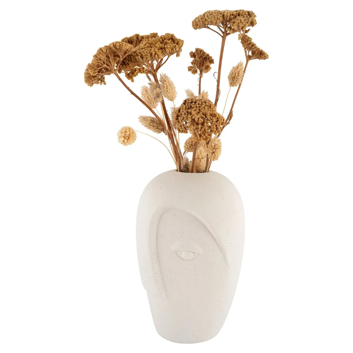 Vase „Elyra“ – Sandfarbenes Keramik-Design