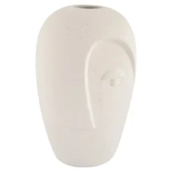 Vase „Elyra“ – Sandfarbenes Keramik-Design