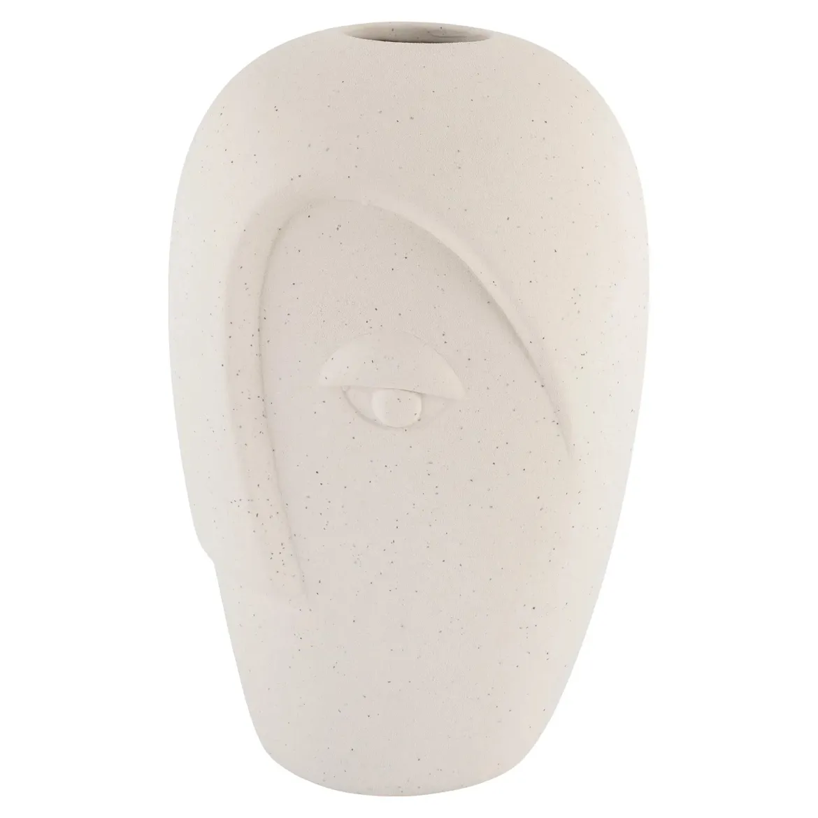 Vase „Elyra“ – Sandfarbenes Keramik-Design